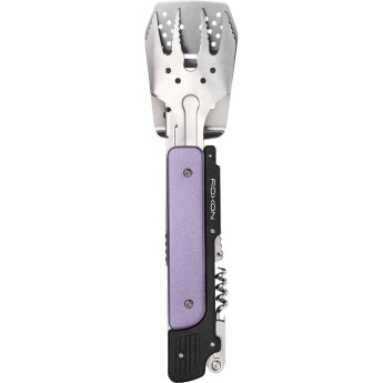 Компактный набор для барбекю ROXON S601 (6 в 1) фиолетовый